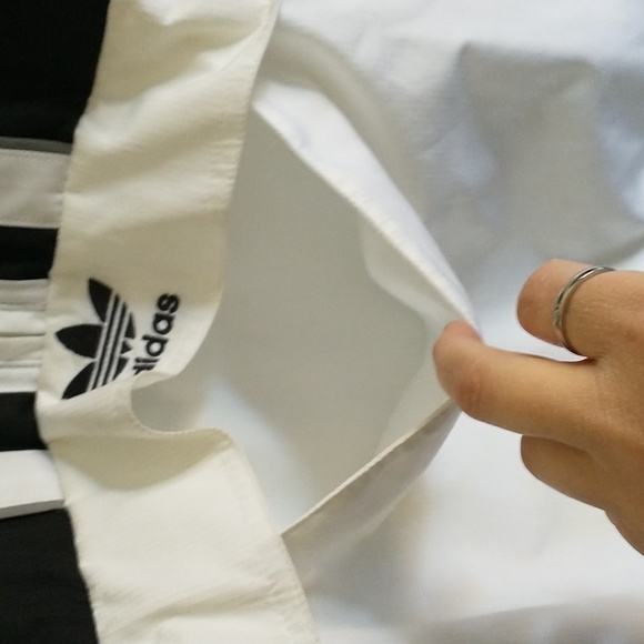 Adidas Pullover Hoodie Jacket Outerwear Mens Black and White Size Large - Picture 10 of 12